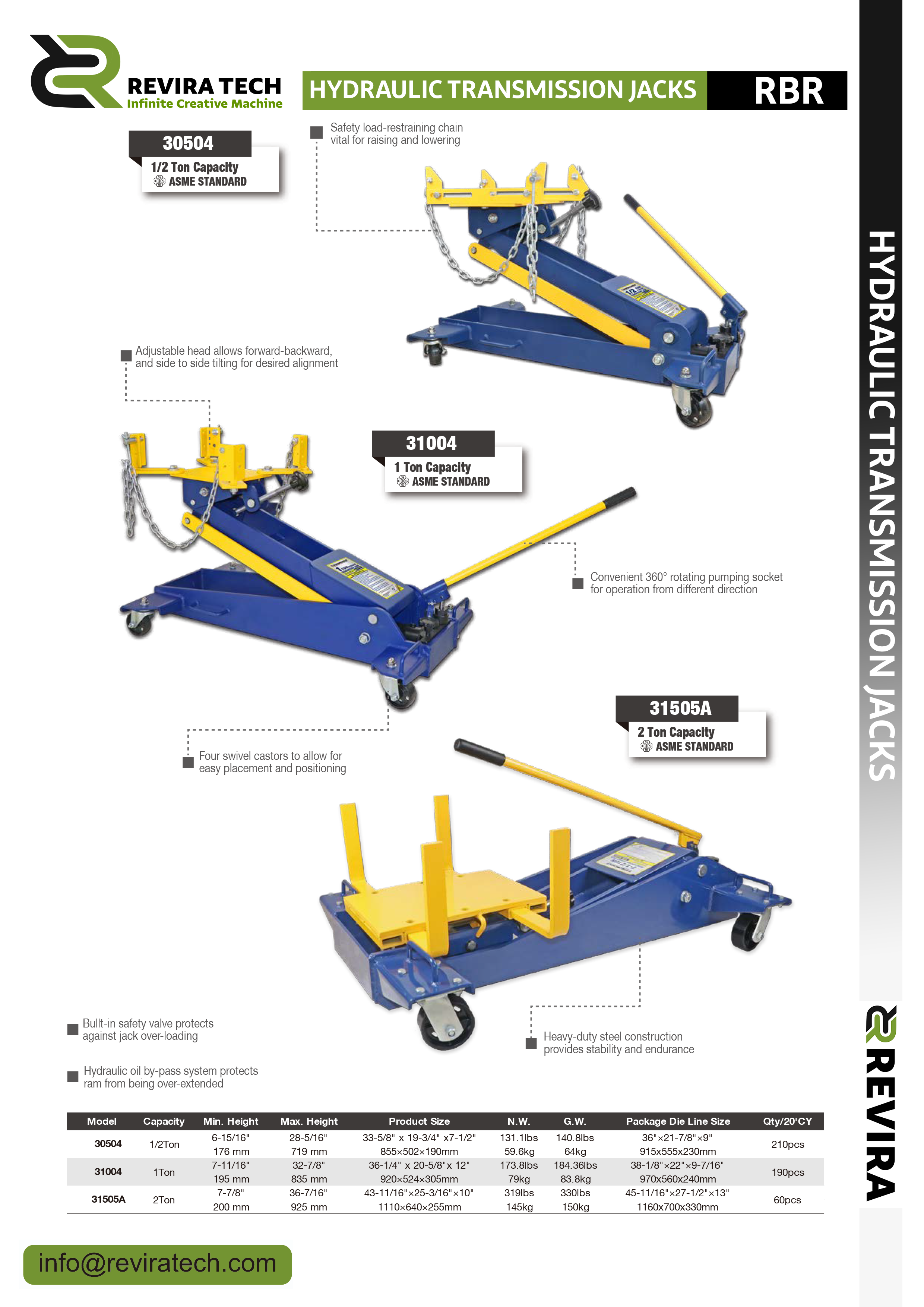 Hydraulic TRANSMISSON Jacks