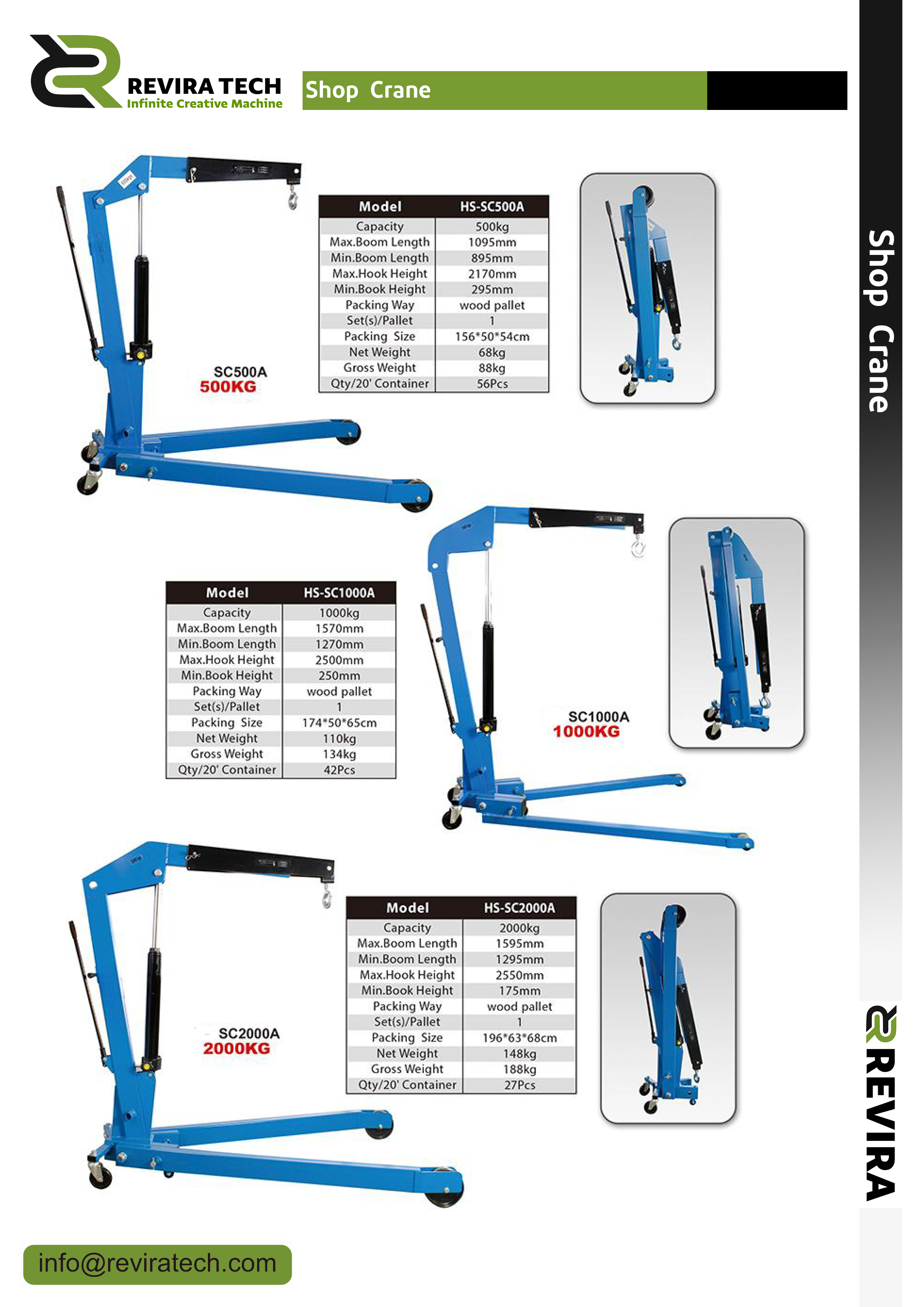 Foldable Workshop Crane 