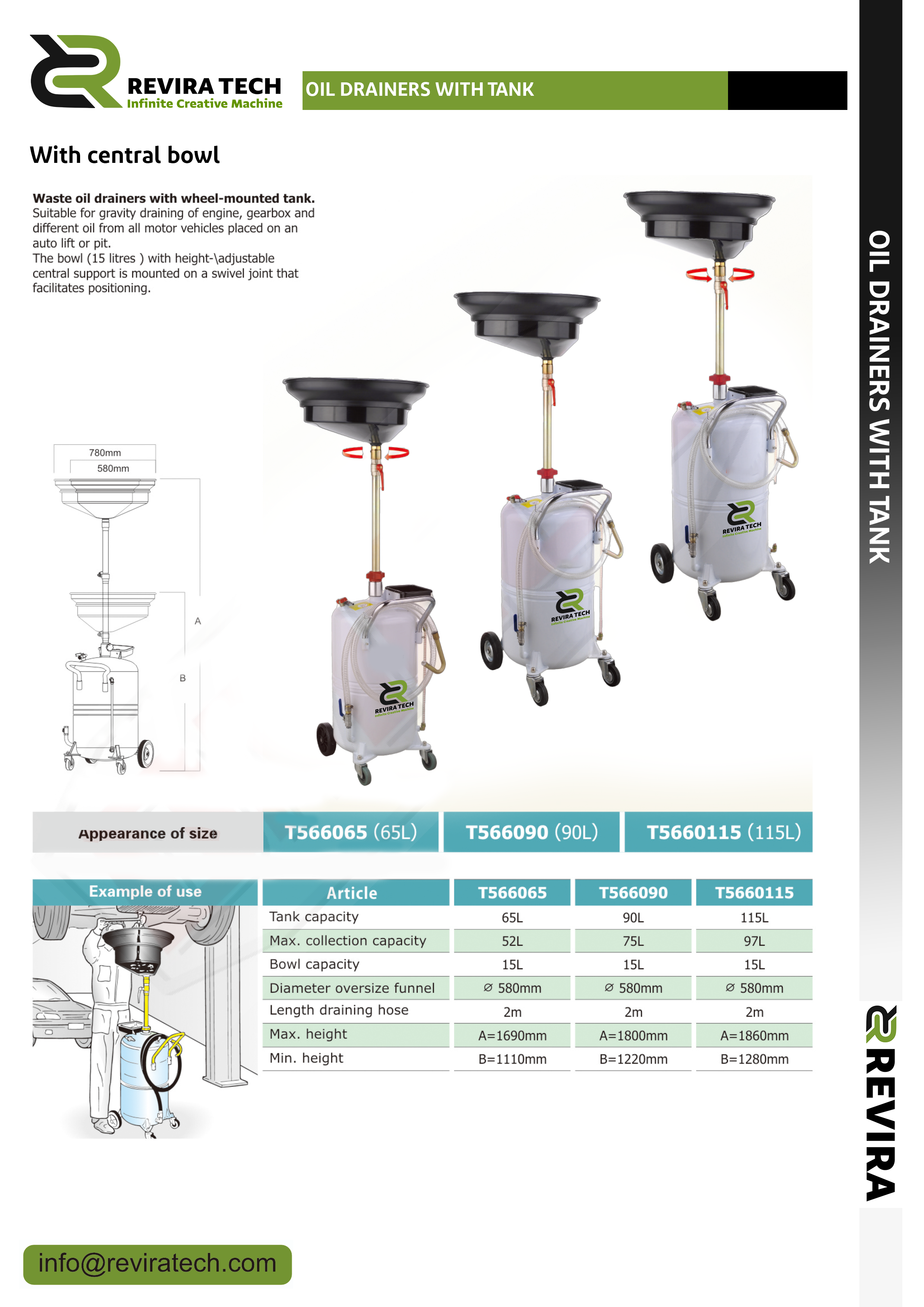 Oil Drainers With Tank