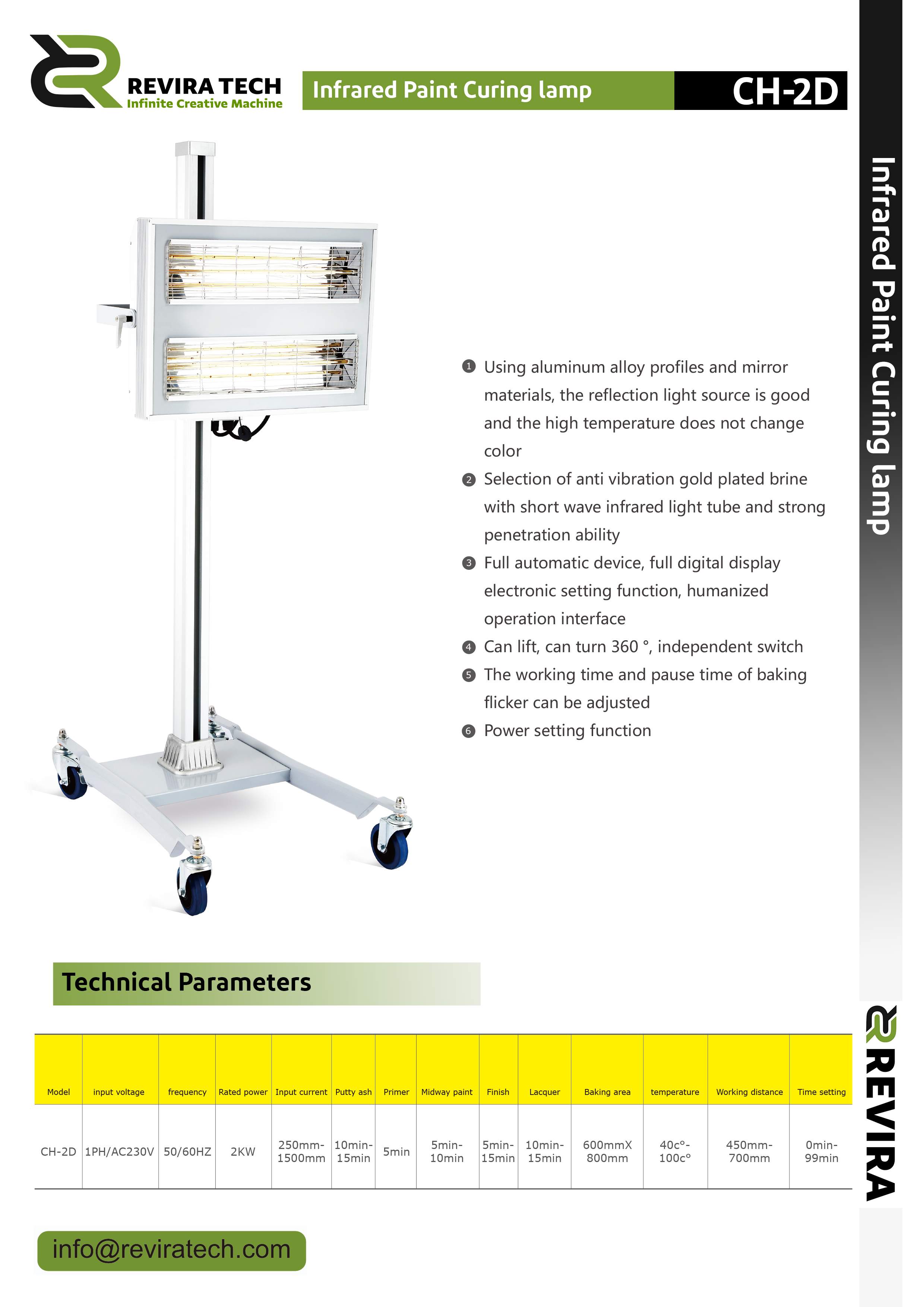 Infrared Paint Curing Lamp.