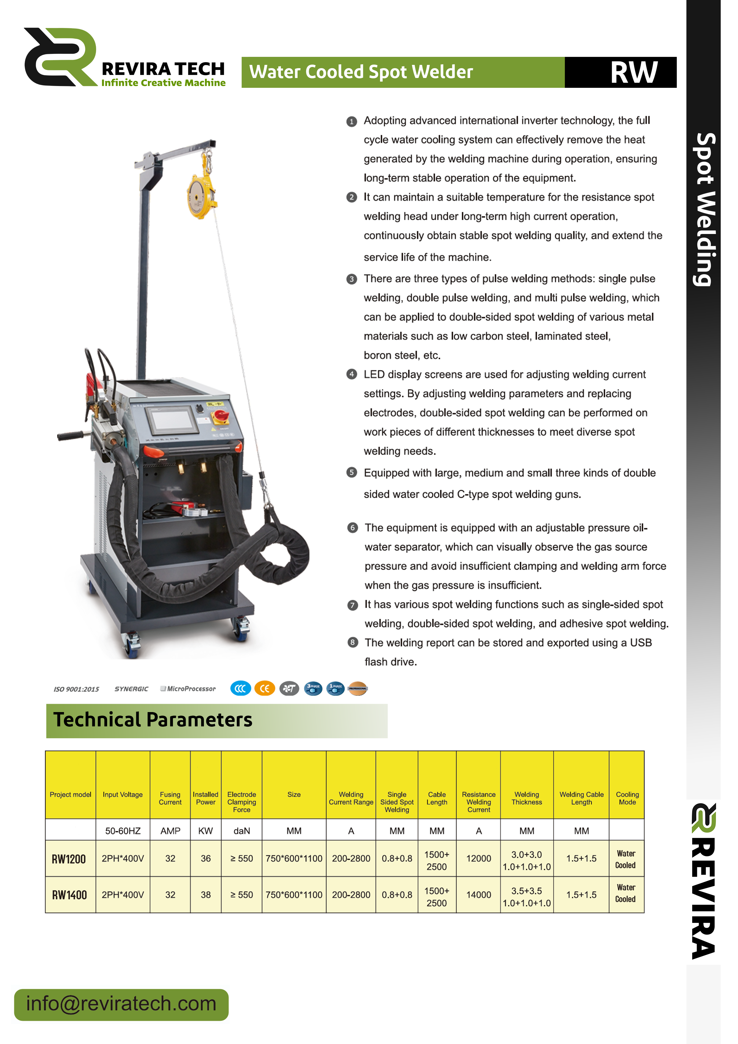 Water Cooled Spot Welder