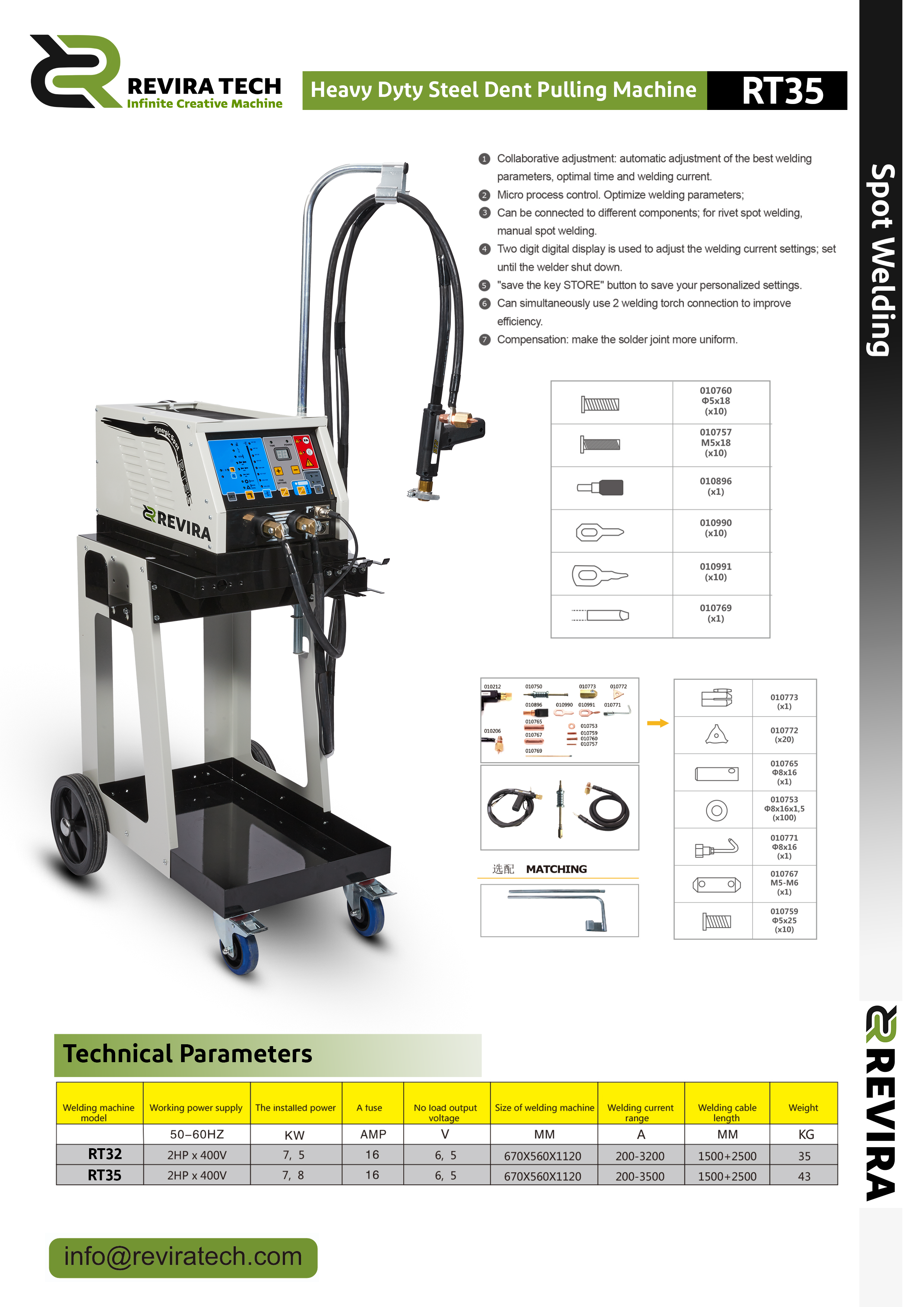 Heavy Duty Steel Dent Pulling Machine